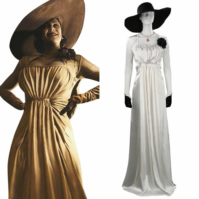 RESIDENT EVIL 8 Village Alcina Dimitrescu Cosplay Costume Halloween ...