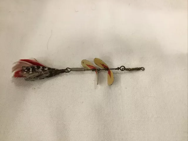VINTAGE PFLUEGER TANDEM Spinner Feather Tail Spinnerbait Fishing Lure  $12.00 - PicClick