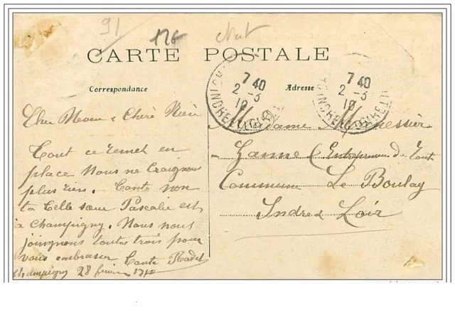 94.Champigny.floodations De January 1910.La Rue Mignon.see Status 2