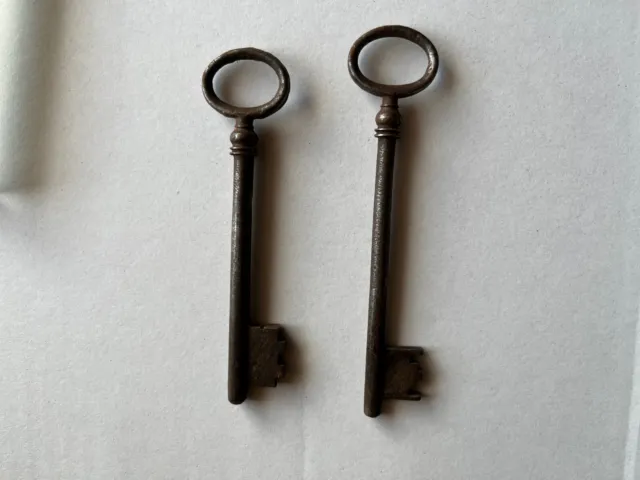 TWO 19th. CENTURY FRENCH ANTIQUE DOOR KEYS