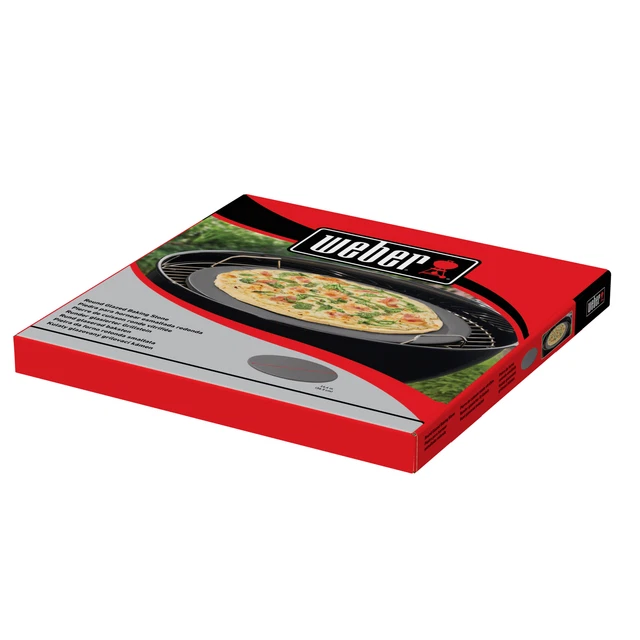 WEBER Pizzastein Backstein für Flammkuchen Brotbackstein GLASIERTER  rund Ø36 cm 2