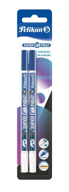 3x Pelikan Tintenlöscher 2er Super Pirat Strichstärke M