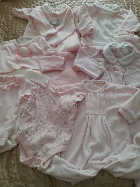 Baby Girl Clothes Bundle 0- 3 Months  Babygrows