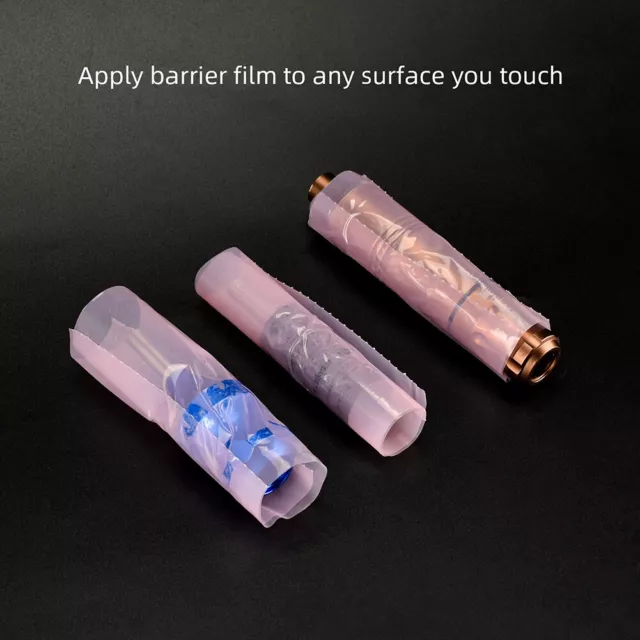 1roll 1200pcs 10x14.5cm Disposable Tattoo Barrier Film Dental Tape (Pink) 3