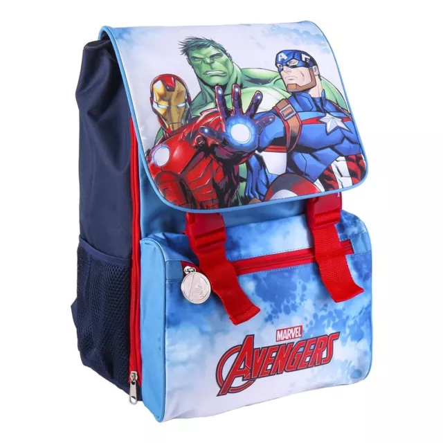 Zaino Avengers Marvel Estendibile,Cartella Scuola Elementare 28 x 14,0 x 40,0 cm