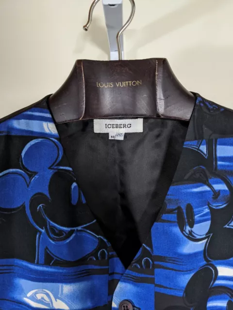 Iceberg History Disney Mickey Mouse Blue And Black Tuxedo Vest 50 Italy 3