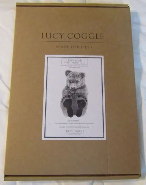 Baby's Footprint Kit , FootPrint on a Baby Bear , by Lucy Coggle ,Made For Life