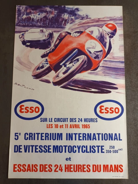 AFFICHE DUNLOP 1977, porsche originale au 24 heures du Mans 1977. 24h00