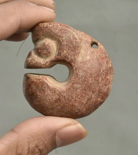 2& OLD CHINESE Hongshan Culture Old Jade Carved Pig Dragon Lucky Amulet ...