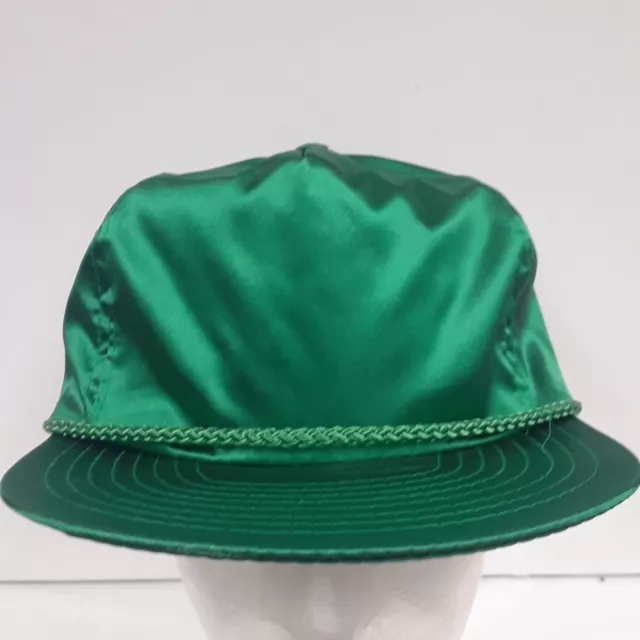 NEW Nissin Cap Hat Baseball Silky Kelly Green Silk STN 005