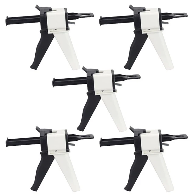 1-5pcs Dental Impression Mixing Gun Cartridge Dispenser for PVS Material 1:1/2:1