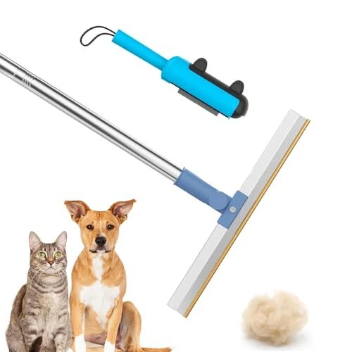 Pet Hair Remover for Laundry, Couch, Car Carpet Scalable Lengthening Pole Dog...