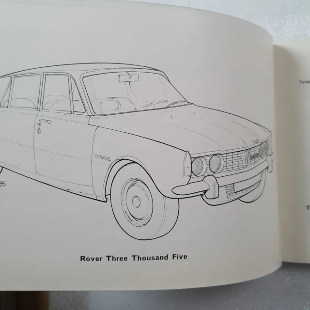 Rover P6 Three Thousand Five 3500 V8  Owners Maintenance Manual 1970 2