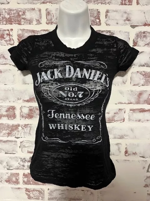 Jack Daniels Womens Small Burnout T-Shirt