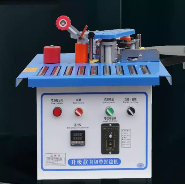 Portable Wood Pvc Edge Banding Machine Automatic Strip Double Side Gluing Edge