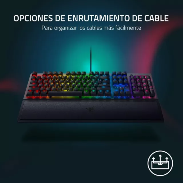 Razer BlackWidow V3 Gaming Keyboard Green Switches Chroma RGB ES 2