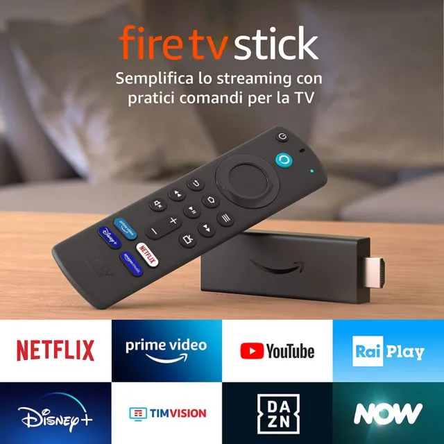Fire TV Stick con telecomando vocale Alexa (con comandi per la TV) | Streaming i