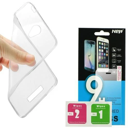 Silicone Pare-Chocs Étui pour Téléphone Portable Coque de Protection + Film