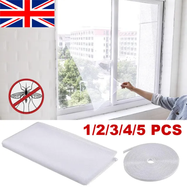 1-5PCS Large Window Screen Mesh Net Bug Mosquito Fly Insect Moth Door Netting UK