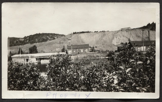 PHOENIX MI, Keweenaw Cliff Mine Bridge Church Copper Country MICHIGAN Photo RPPC