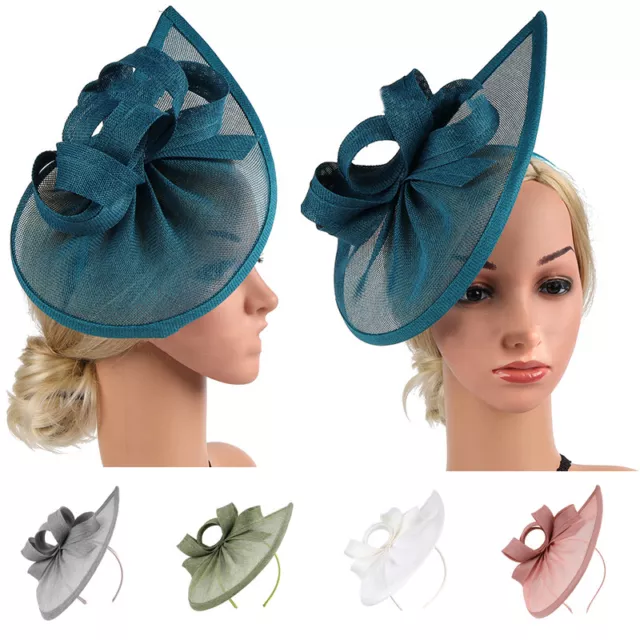 Large Fascinator Headband Aliceband Hat Weddings Ladies Day Races Royal Ascot