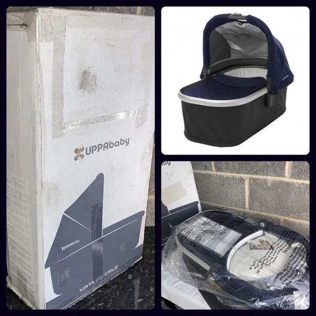 UPPABaby Vista Cruz Navy Blue Taylor Bassinet Carrycot 2015+ BRAND NEW RRP£224