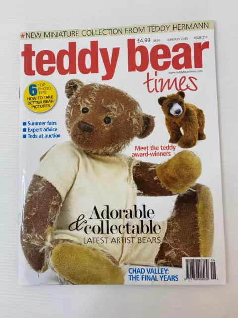 Teddy Bear Times Magazine Issue 217 June / July 2015 VGC With Build Pattern!