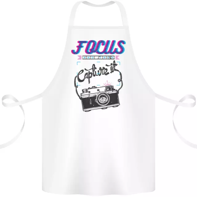 Focus E Then Capture It Fotografia Cotone Grembiule 100% Biologico