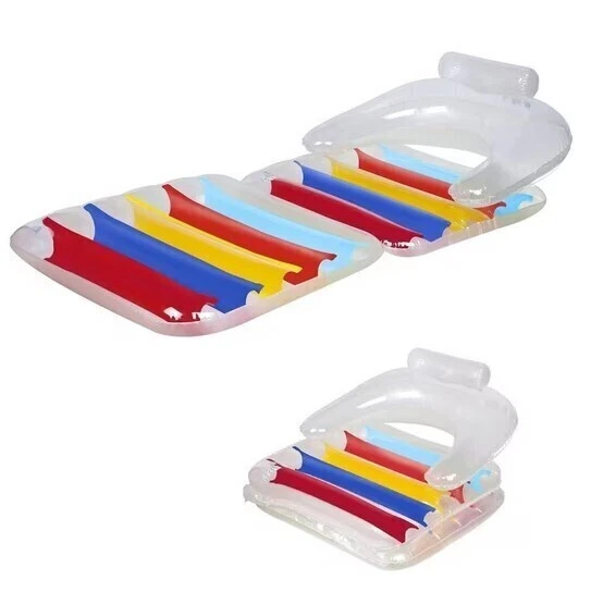 Aufblasbarer Pool Sessel Mit Rückenlehne | Schwimmsitz & Wasserhängematte | Bis 120 Kg