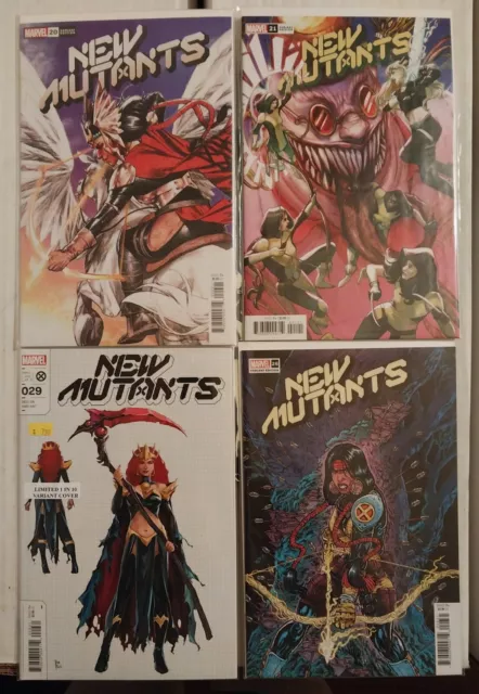 New Mutants #20, 21, 26, 29 (1/10) Variant Wolverine Xmen (2020-2023) ( Vf/Nm )