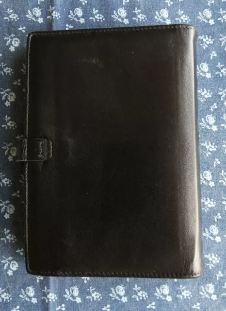 Vintage Filofax Sherwood Organiser. Personal Size, Deluxe Leather Black. Unused. 2