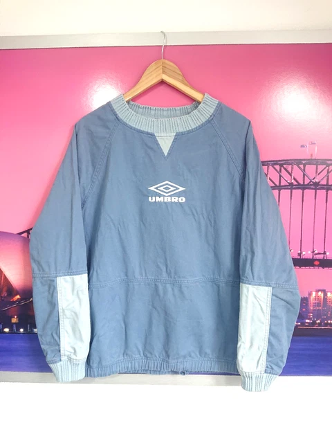 完売品‼️xlarge umbro DRILL TOP oasis Umbro Vintage 90s Maine Road Drill Top Liam Gallagher Oasis