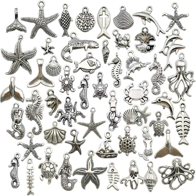 Metall Ocean Charms Form mischen Strand-Charms-Sammlung  Schmuck herstellung