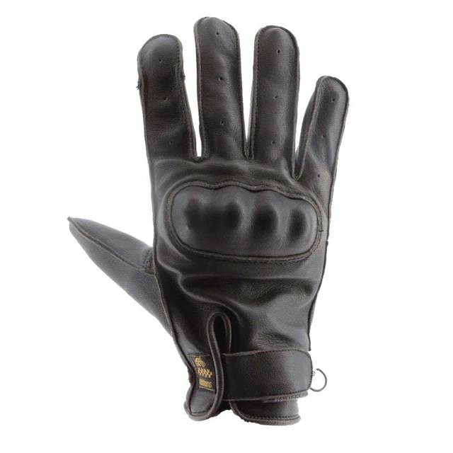 HELSTONS Roko Summer Men Leather Gloves Brown - Spedizione rapida!