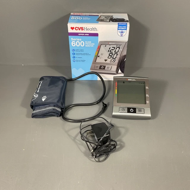 CVS HEALTH UPPER Arm Series 600 Blood Pressure Monitor Softfit Cuff AC