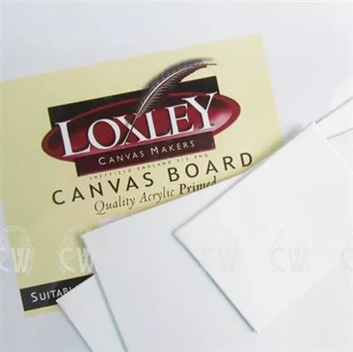 Loxley TRIPLE Pack Artists Canvas Boards. Gesso Primed For Acrylic or Oil Paint