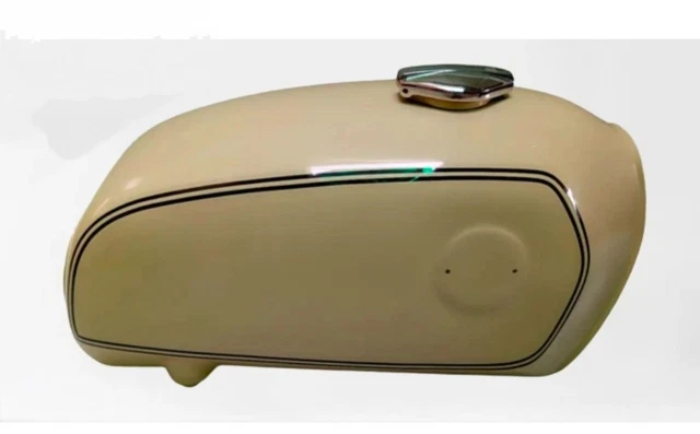 Réservoir à Essence Neuf Pour BMW R75/5 'Toaster' - Acier Noir Et Chrome + Bouchon AEs