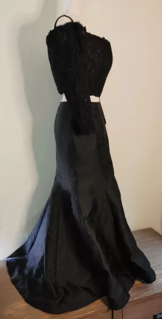 ALYCE PARIS PROM Formal Dress Sz 16 Black 2 pc Maxi Mermaid Skirt ...