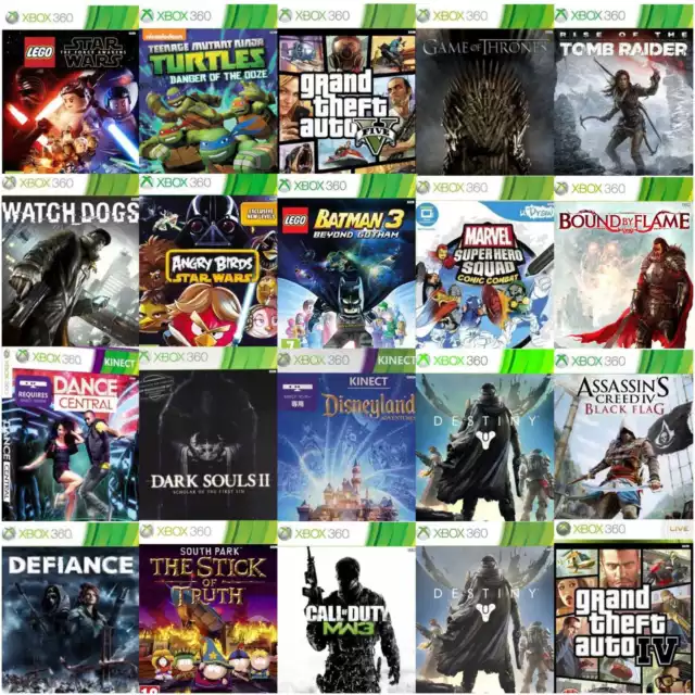 Xbox 360 Games - Buy 1 or Bundle Up - Fast & Free Delivery UK Stock