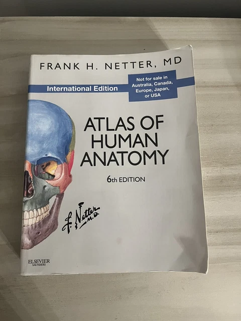 ATLAS OF HUMAN ANATOMY By Frank H. Netter & Sharon Colacino - Hardcover