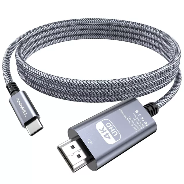 2M Type C to HDMI Cable Converter 4K HDTV USB Adapter For Samsung/Ipad/HUAWEI