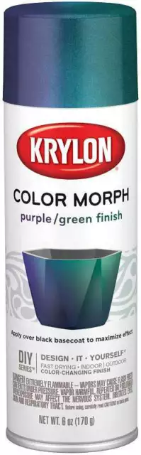 Krylon(R) color morph alto brillo 6 oz púrpura/verde 724504081388