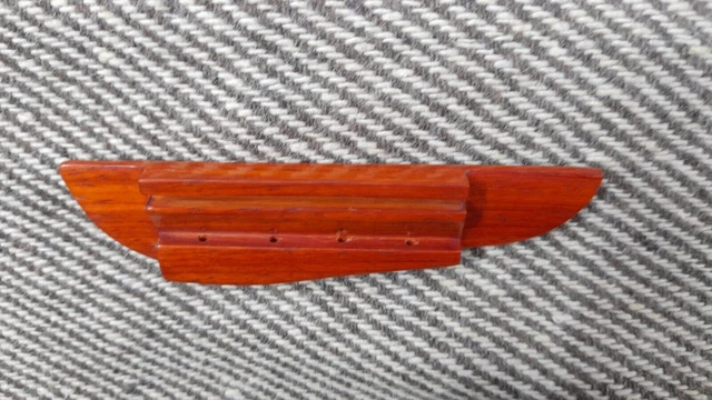 Pièces d'instruments pour ukulélé - Pont 4 pièces en bois de padouk de la...