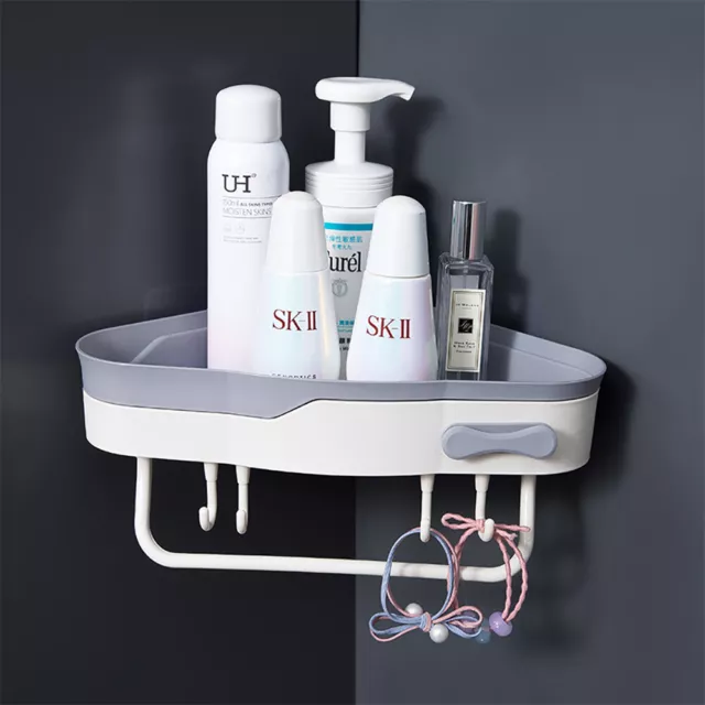 Bath Storage Holder Shelf Corner Triangular Shower Caddy Organizer Bathroom Rack
