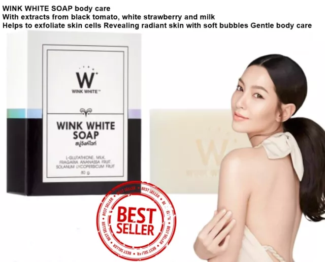 50x W Soap White Body Care 80g/1 Pc+ Red Whitening Gluta Pure Face Care 40g/1 Pc 3