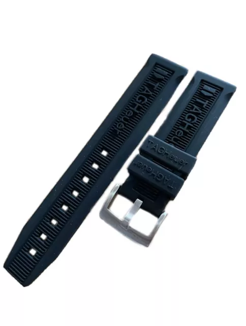 TAG HEUER FORMULA 1 Two Piece Watch Strap 20mm Black Rubber Tang Buckle BT0714 34.99 PicClick UK