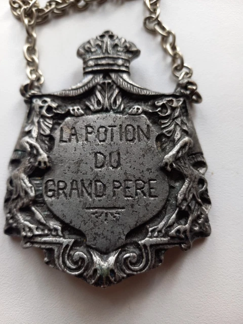 ANCIENNE PLAQUE HUMORISTIQUE De Bouteille 