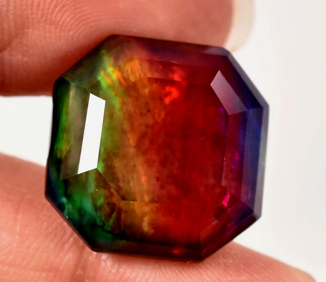 Opale De Feu Naturelle Monarque Doublet - 38,55 Ct - Taillée - Neuf Sans Emballage