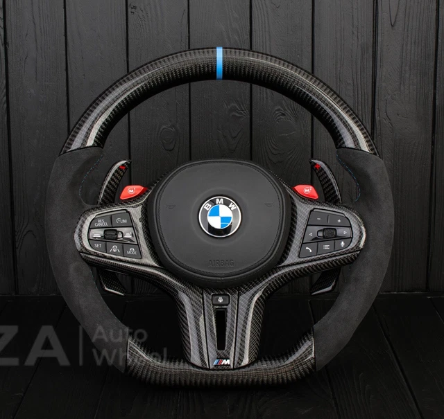 BMW STEERING WHEEL M8 F90 M5 G80 M3 M4 X4M M850I X5M X6M Carbon Fiber ...