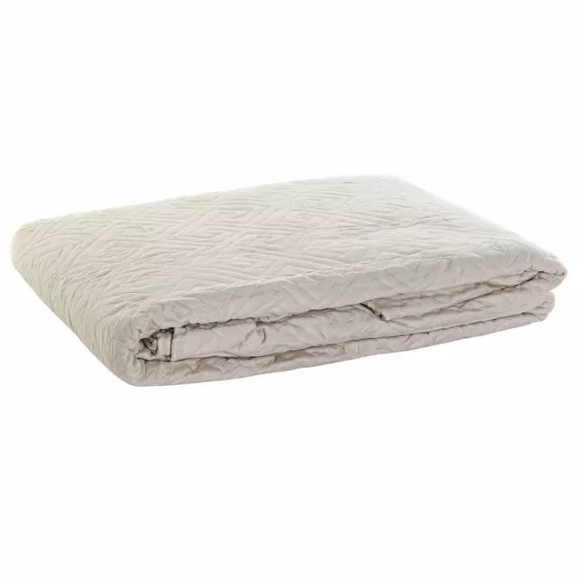 Copriletti DKD Home Decor 8424001814503 Beige Poliestere Cotone (240 x 260 x 1